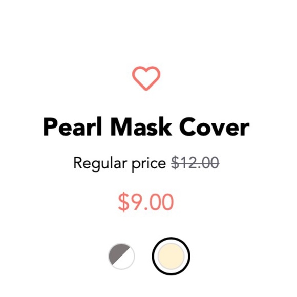 NEW! Lucy In The Sky Pearl Mask Face Cover - Picture 3 of 4